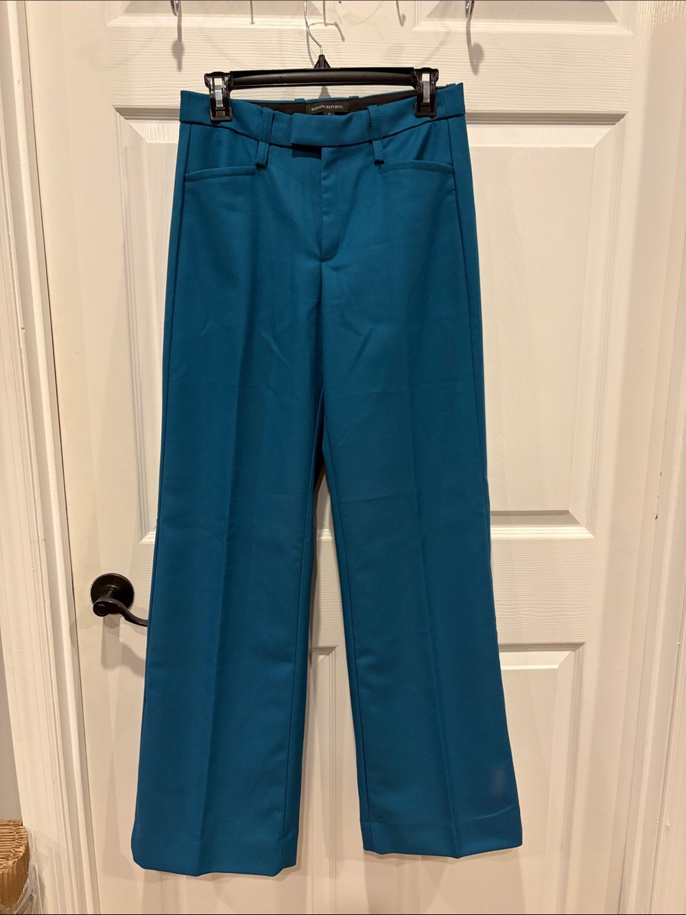 Women’s Banana Republic Teal Wide Leg Trousers Pants Size 4
